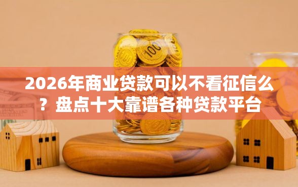 2026年商业贷款可以不看征信么？盘点十大靠谱各种贷款平台