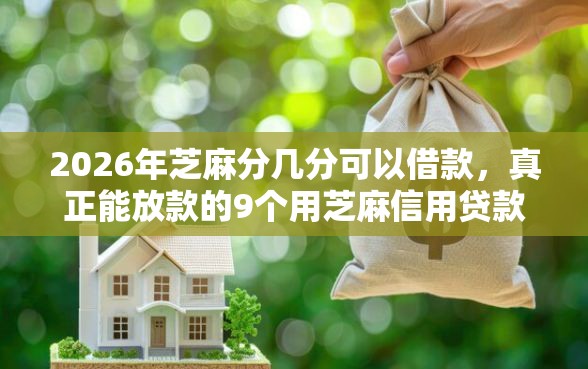 2026年芝麻分几分可以借款，真正能放款的9个用芝麻信用贷款的平台推荐