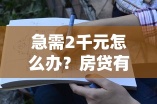 急需2千元怎么办？房贷有没有可能不看征信试试这6个无门槛平台