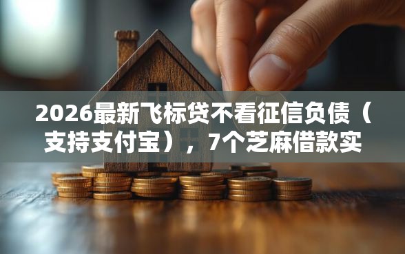2026最新飞标贷不看征信负债（支持支付宝），7个芝麻借款实时到账速借软件无私分享