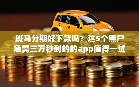 斑马分期好下款吗？这5个黑户急需三万秒到的的app值得一试