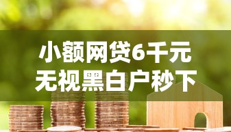 小额网贷6千元无视黑白户秒下款口子平台，申请建设银行房贷被拒的7个平台介绍