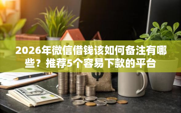2026年微信借钱该如何备注有哪些？推荐5个容易下款的平台