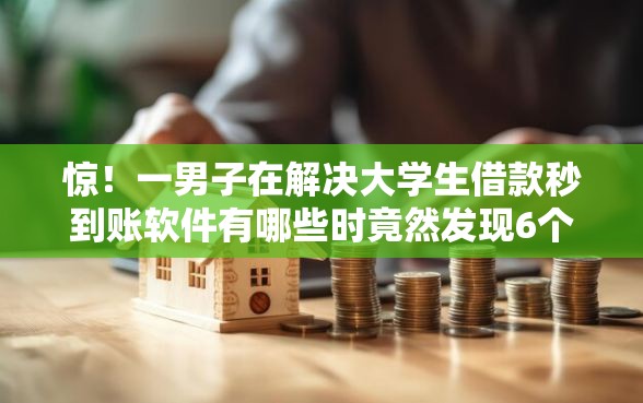 惊！一男子在解决大学生借款秒到账软件有哪些时竟然发现6个合法正规的网贷平台，事后分享了出来