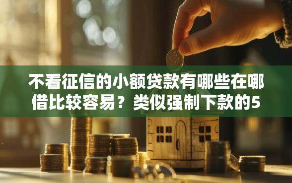 不看征信的小额贷款有哪些在哪借比较容易？类似强制下款的5个口子参考