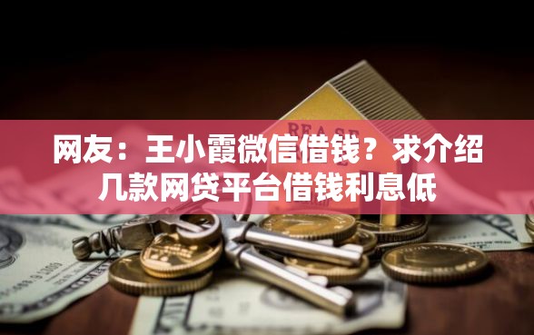 网友:王小霞微信借钱?求介绍几款网贷平台借钱利息低 网友:王小霞微信借钱?求介绍几款网贷平台借钱利息低