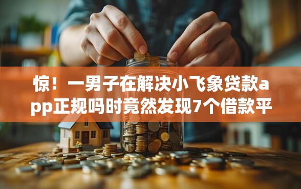 惊！一男子在解决小飞象贷款app正规吗时竟然发现7个借款平台能借钱，事后分享了出来