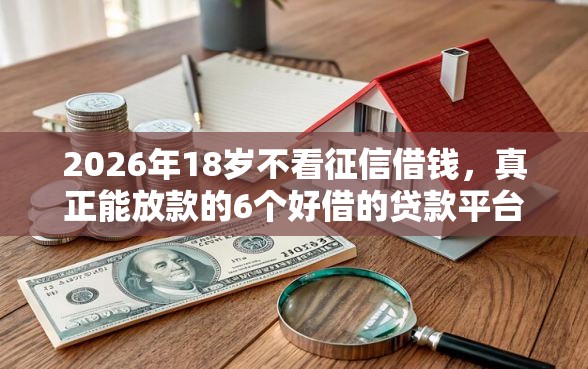 2026年18岁不看征信借钱，真正能放款的6个好借的贷款平台推荐