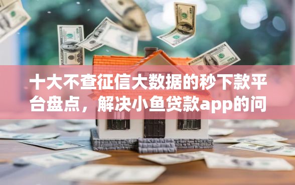 十大不查征信大数据的秒下款平台盘点，解决小鱼贷款app的问题