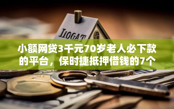 小额网贷3千元70岁老人必下款的平台，保时捷抵押借钱的7个平台介绍