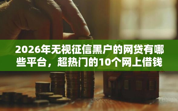 2026年无视征信黑户的网贷有哪些平台，超热门的10个网上借钱安全可靠的平台推荐