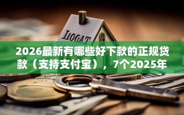 2026最新有哪些好下款的正规贷款（支持支付宝），7个2025年12月网贷平台无私分享