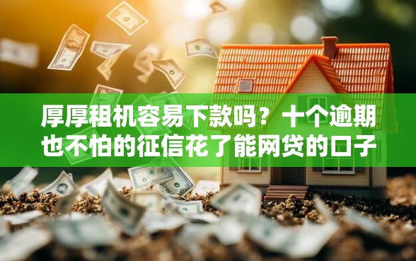 厚厚租机容易下款吗？十个逾期也不怕的征信花了能网贷的口子