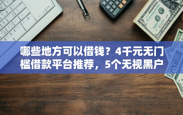 哪些地方可以借钱？4千元无门槛借款平台推荐，5个无视黑户百分百下款软件盘点