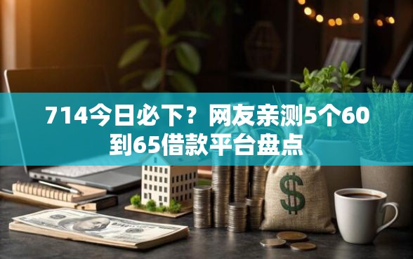 714今日必下？网友亲测5个60到65借款平台盘点