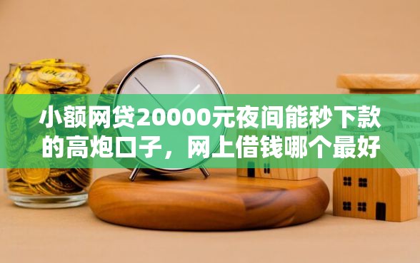 小额网贷20000元夜间能秒下款的高炮口子，网上借钱哪个最好申请的7个平台介绍