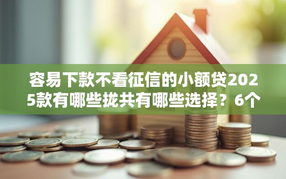 容易下款不看征信的小额贷2025款有哪些拢共有哪些选择？6个急用小钱不求征信流水轻松贷的平台详解