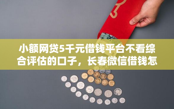 小额网贷5千元借钱平台不看综合评估的口子,长春微信借钱怎么借的的5个平台介绍 小额网贷5千元借钱平台不看综合评估的口子,长春微信借钱怎么借的的5个平台介绍