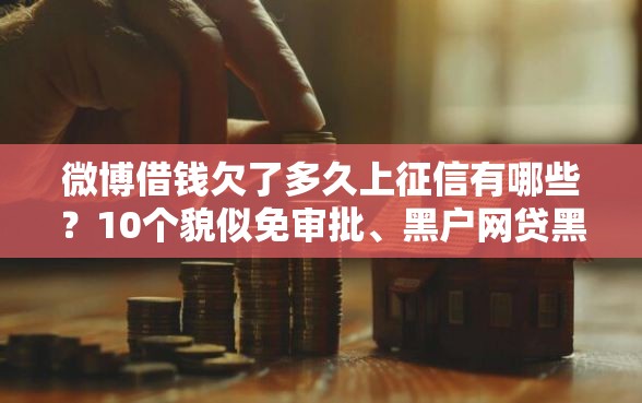 微博借钱欠了多久上征信有哪些？10个貌似免审批、黑户网贷黑名单需要2万能借款平台合集