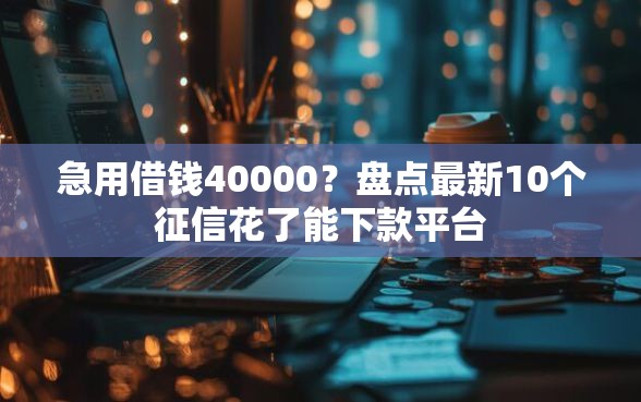 急用借钱40000？盘点最新10个征信花了能下款平台