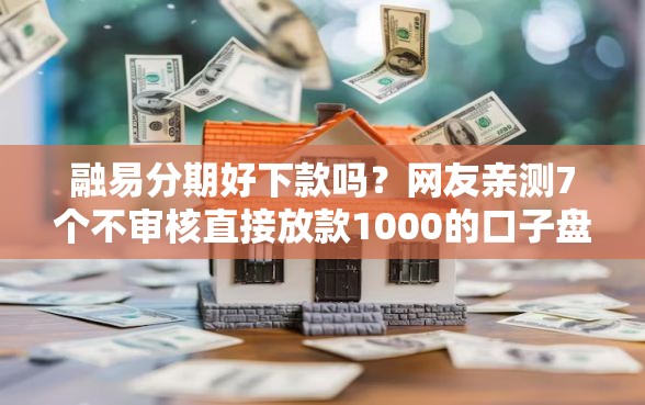 融易分期好下款吗？网友亲测7个不审核直接放款1000的口子盘点