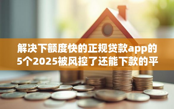 解决下额度快的正规贷款app的5个2025被风控了还能下款的平台分享