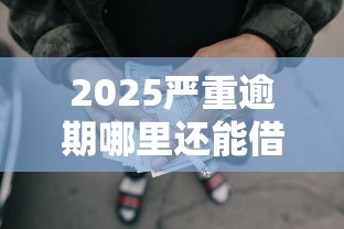 2025严重逾期哪里还能借到钱有哪些？10个貌似免审批、黑户可快速办理小额贷款业务的软件合集
