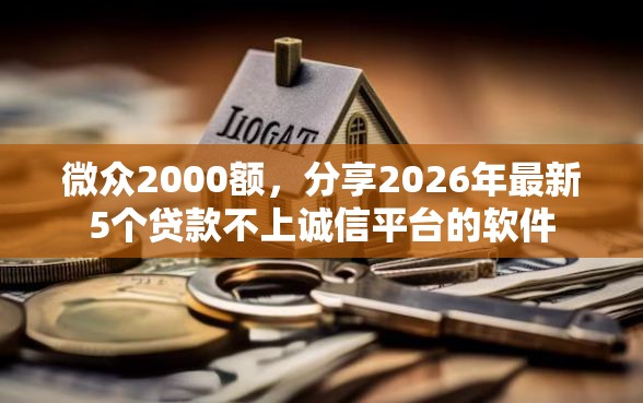 微众2000额，分享2026年最新5个贷款不上诚信平台的软件