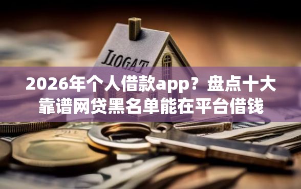 2026年个人借款app？盘点十大靠谱网贷黑名单能在平台借钱