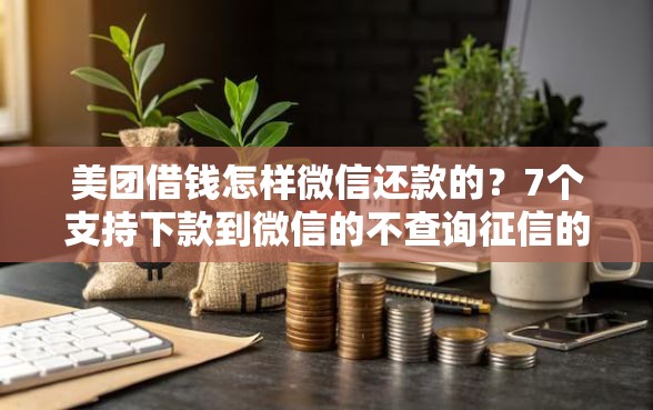 美团借钱怎样微信还款的？7个支持下款到微信的不查询征信的贷款平台