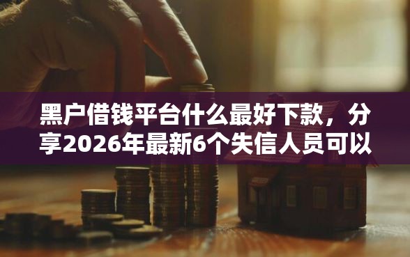 黑户借钱平台什么最好下款，分享2026年最新6个失信人员可以借到钱的软件