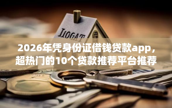 2026年凭身份证借钱贷款app，超热门的10个贷款推荐平台推荐
