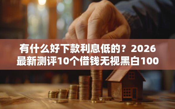 有什么好下款利息低的？2026最新测评10个借钱无视黑白100%秒下软件