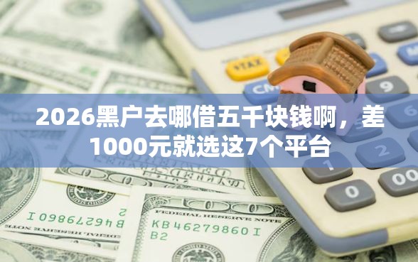 2026黑户去哪借五千块钱啊，差1000元就选这7个平台
