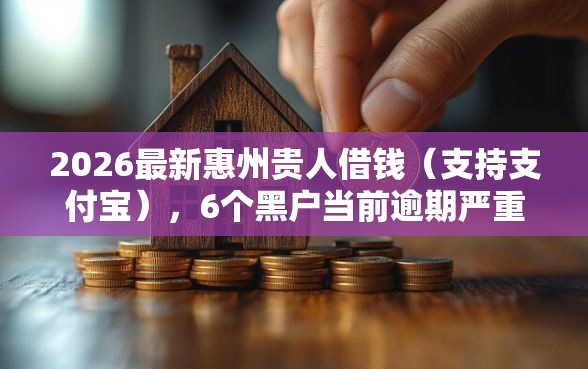 2026最新惠州贵人借钱（支持支付宝），6个黑户当前逾期严重负债高综合评分不足能下款的平台无私分享