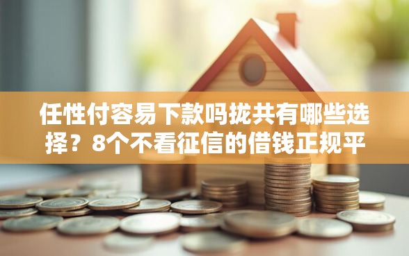 任性付容易下款吗拢共有哪些选择？8个不看征信的借钱正规平台详解