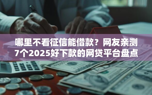 哪里不看征信能借款？网友亲测7个2025好下款的网贷平台盘点