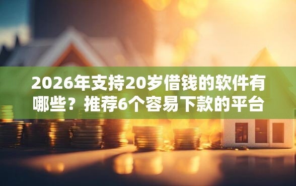 2026年支持20岁借钱的软件有哪些？推荐6个容易下款的平台