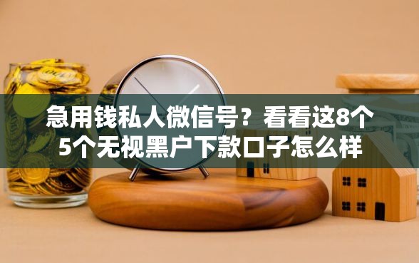 急用钱私人微信号？看看这8个5个无视黑户下款口子怎么样