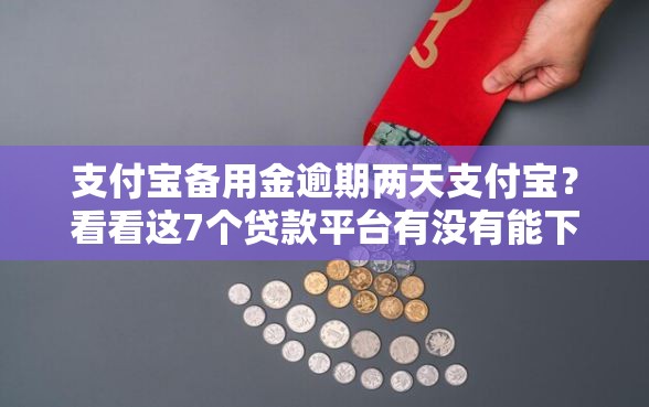 支付宝备用金逾期两天支付宝？看看这7个贷款平台有没有能下款的