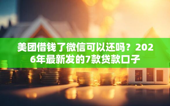 美团借钱了微信可以还吗？2026年最新发的7款贷款口子