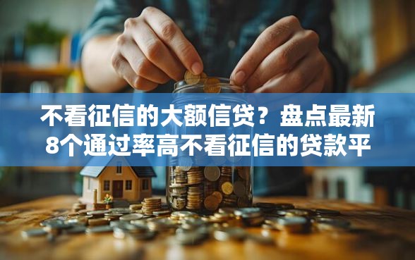 不看征信的大额信贷？盘点最新8个通过率高不看征信的贷款平台