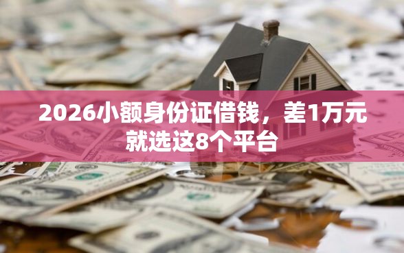 2026小额身份证借钱，差1万元就选这8个平台