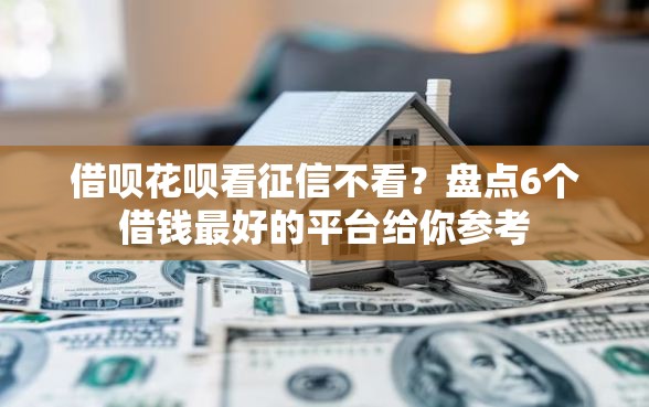 借呗花呗看征信不看？盘点6个借钱最好的平台给你参考