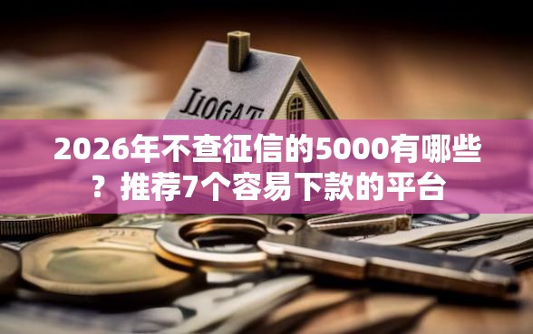 2026年不查征信的5000有哪些?推荐7个容易下款的平台 2026年不查征信的5000有哪些?推荐7个容易下款的平台