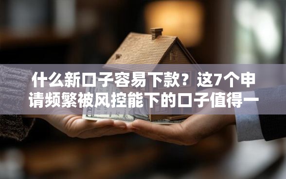 什么新口子容易下款？这7个申请频繁被风控能下的口子值得一试