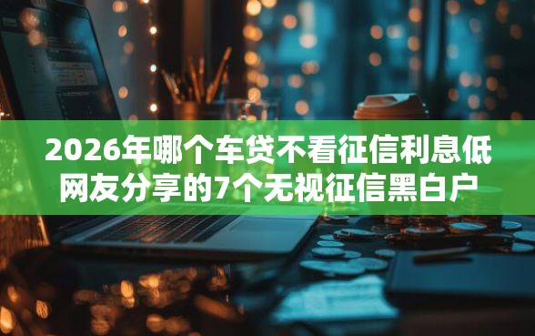 2026年哪个车贷不看征信利息低网友分享的7个无视征信黑白户秒下款的贷款我觉得不错！