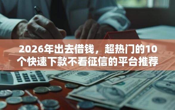 2026年出去借钱，超热门的10个快速下款不看征信的平台推荐