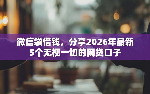 微信袋借钱,分享2026年最新5个无视一切的网贷口子 微信袋借钱,分享2026年最新5个无视一切的网贷口子