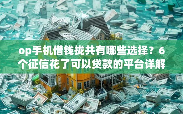 op手机借钱拢共有哪些选择？6个征信花了可以贷款的平台详解